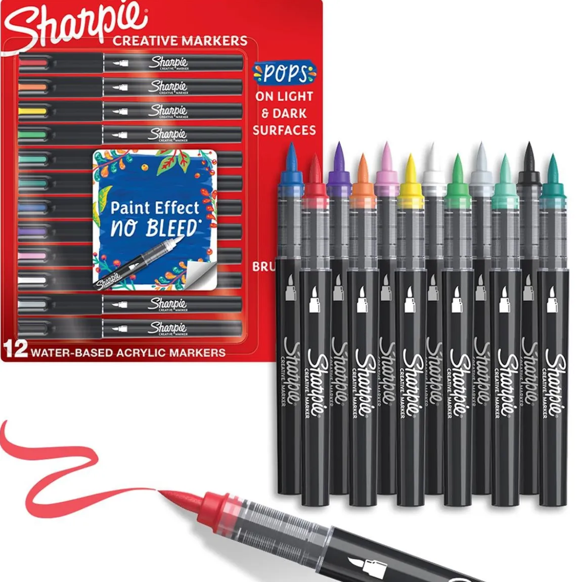 Märkpenna Sharpie Creative Assorted Colours Brush tip