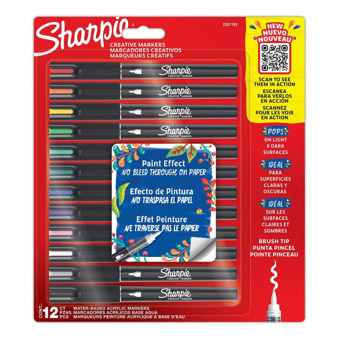 Märkpenna Sharpie Creative Assorted Colours Brush tip