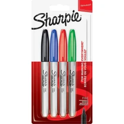 Märkpenna Sharpie Permanent 4 Färger Fine
