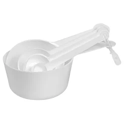 Måttsats Plast 5delar Vit 1, 5, 15, 50, 100ml