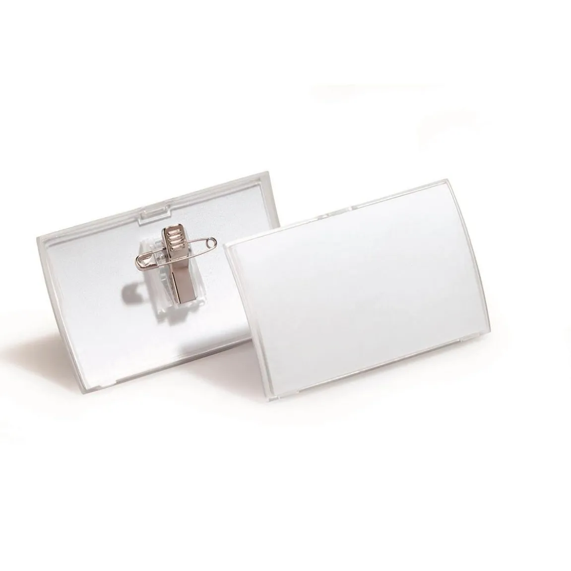 Namnskylt Durable Clic Fold med nål & klämma 90x54 mm