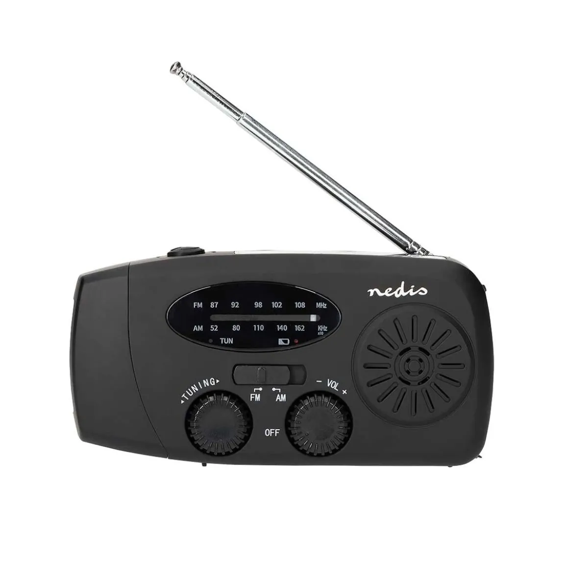 Nödradio Nedis Portabel DAB/FM Svart