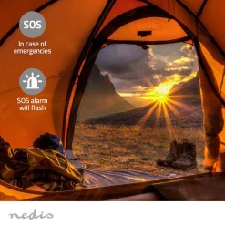 Nödradio Nedis Portabel DAB/FM Svart/Grön