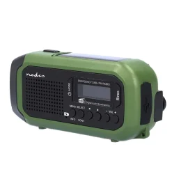 Nödradio Nedis Portabel DAB/FM Svart/Grön