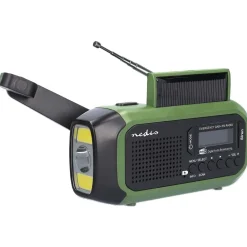 Nödradio Nedis Portabel DAB/FM Svart/Grön