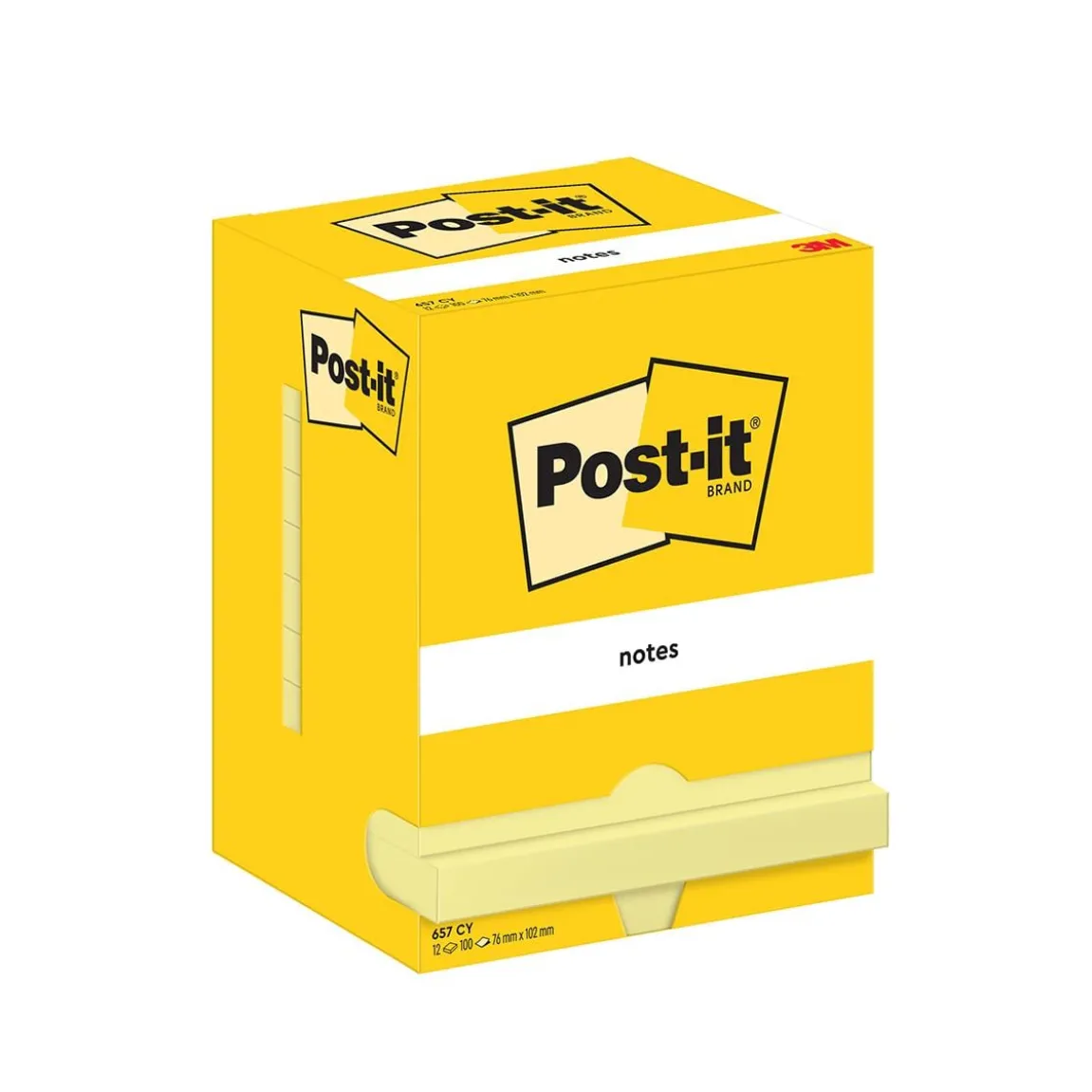Notisar Post-it Gul 76x102mm 100 Blad
