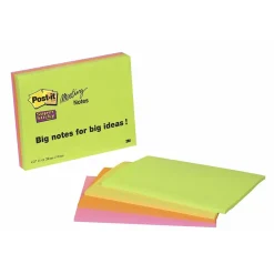 Notisar Post-it Super S Meeting Note Mix Färg 152x203mm