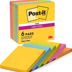 Notisar Post-it Super Sticky Carnival 76x76mm 90 Blad