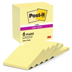 Notisar Post-it Super Sticky Gul 76x76mm 90 Blad
