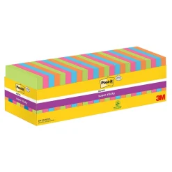 Notisar Post-it Super Sticky Mix Färg 76x76mm