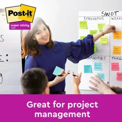 Notisar Post-it Super Sticky Mix Färg 76x76mm