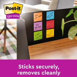Notisar Post-it Super Sticky Mix Färg 76x76mm