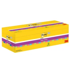 Notisar Post-it Super Sticky Mix Färg 76x76mm