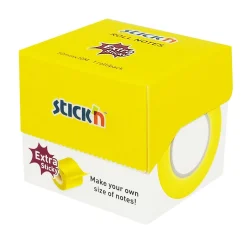 Notisar Stick´n Memorulle Extra Sticky Gul Neon 50mm x 10m