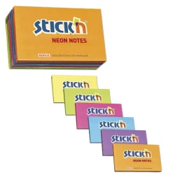 Notisar Stick´n Mix Färg 76x127mm 100 Blad