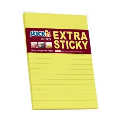 Notisblock Stick´n Extra Sticky Linj Neon 150x101mm 90 Blad