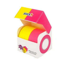 Notisrulle Stick´n Extra Sticky Neongul/Rosa 2x25mmx10m