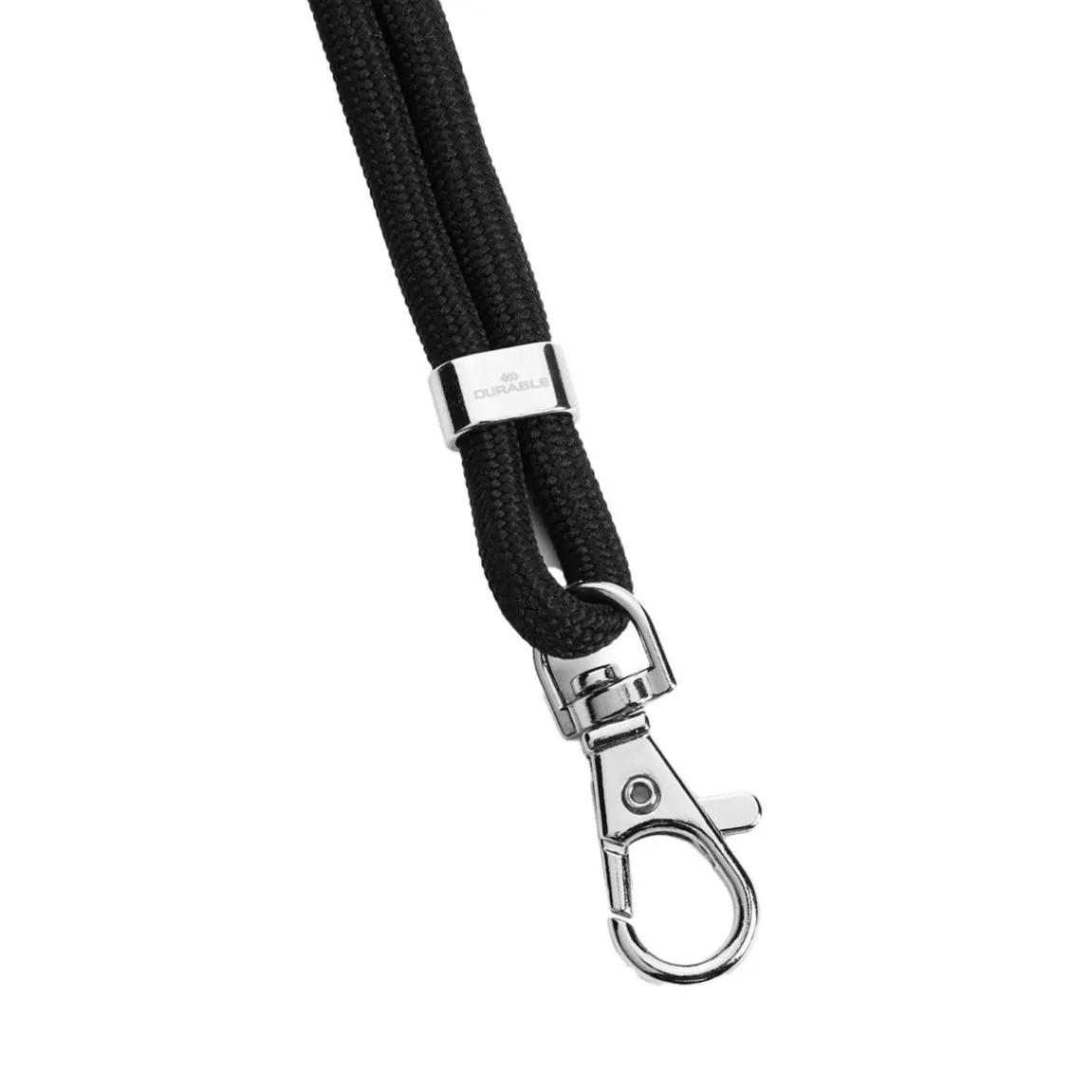 Nyckelband Durable ECO Med Hake 8241 Rundvävd Svart