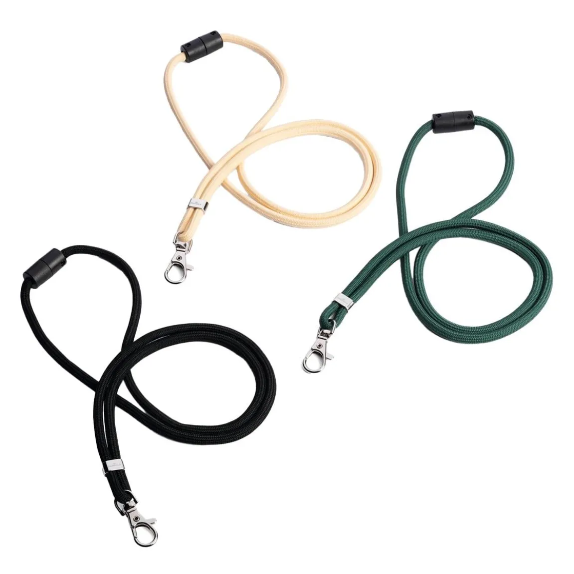 Nyckelband Durable ECO Med Hake 8241 Rundvävd Svart