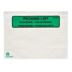 Packsedelskuvert C5 Med Tryck Papper