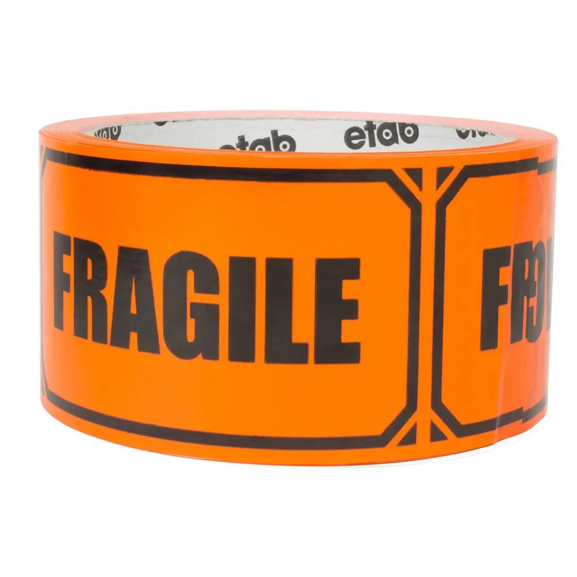 Packtejp Etab Fragile PVC Orange 50mm x 33m
