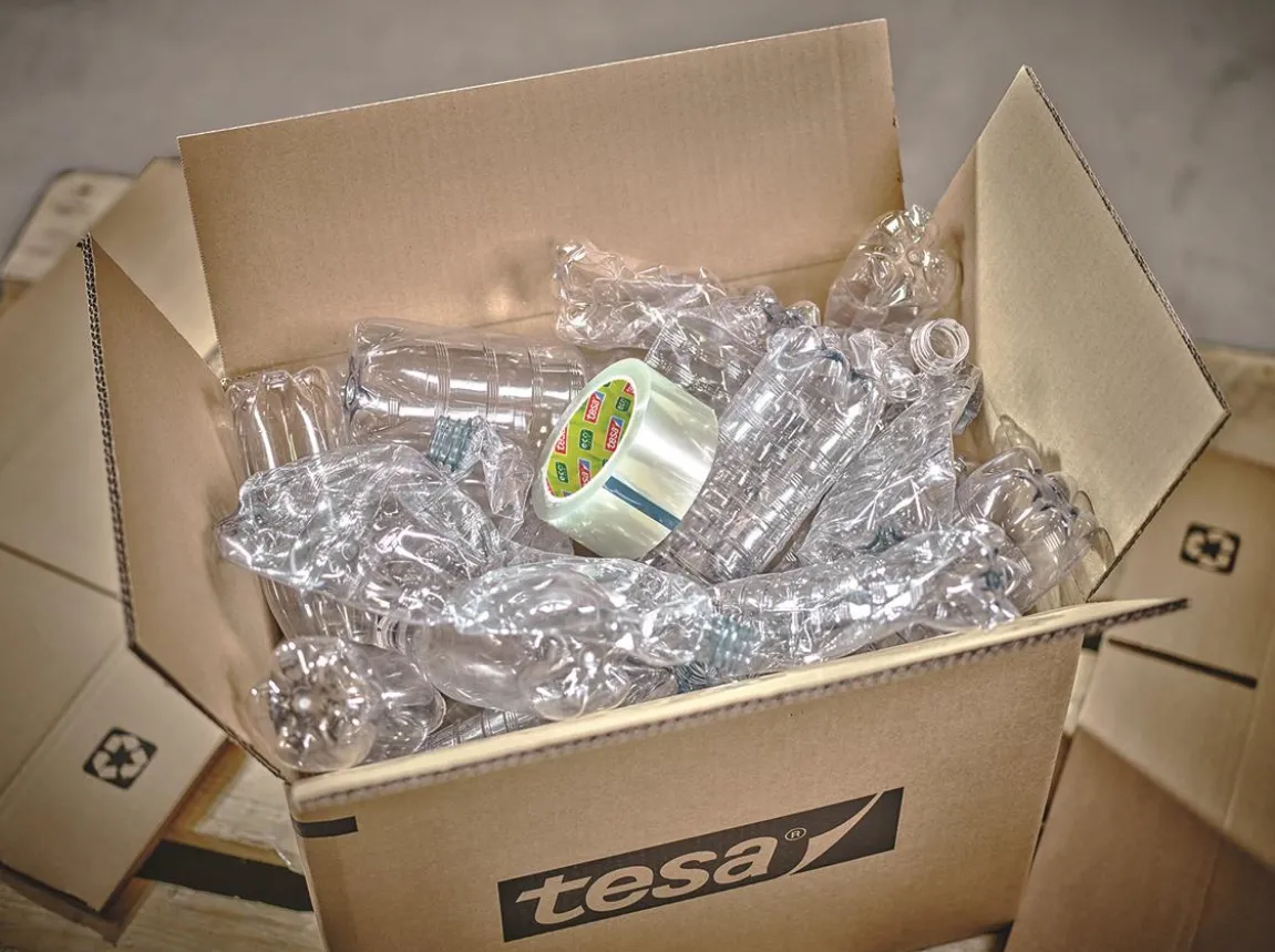 Packtejp Tesa 58297 Eco & Ultra Strong EcoLogo PET Transp 50mm x 66m