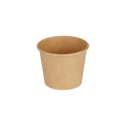 Pappersbägare Rund Brun Ø62mm 90ml