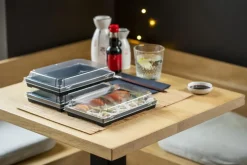 Pappersform Tray2Go Sushi Svart 210x135x22mm