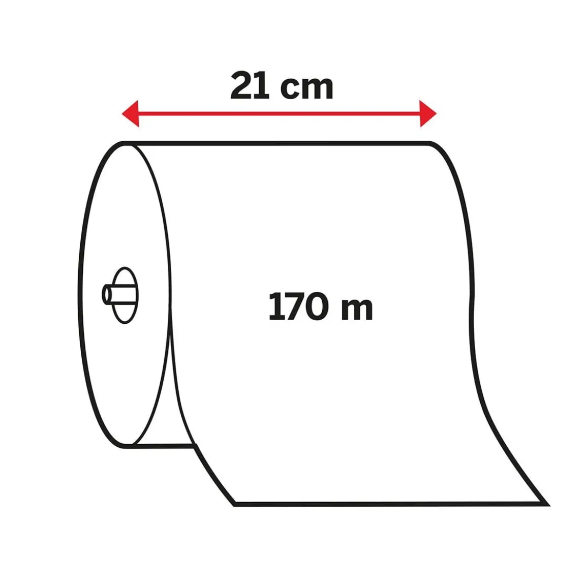 Pappershandduk Katrin System M 2-lg 210mm x 170m