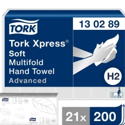 Pappershandduk Tork H2 Adv 2-lg 213x240mm
