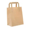 Papperskasse Platta Handtag Brun 6L