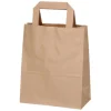 Papperskasse Platta Handtag Brun 180x90x220mm 3L