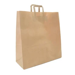 Papperskasse Platta Handtag Brun 450x180x480mm 44L
