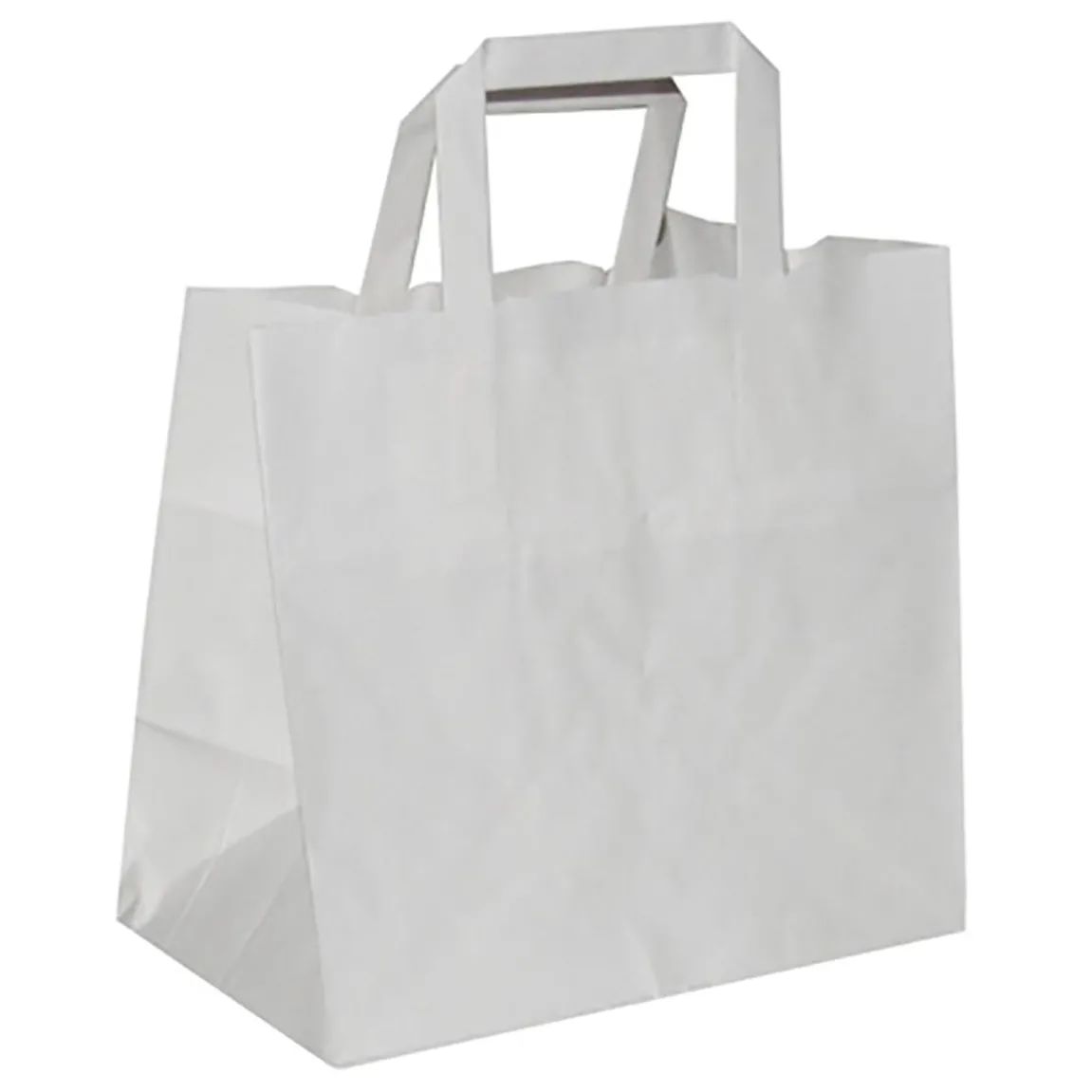 Papperskasse Platta Handtag Vit 320x210x270mm 22L
