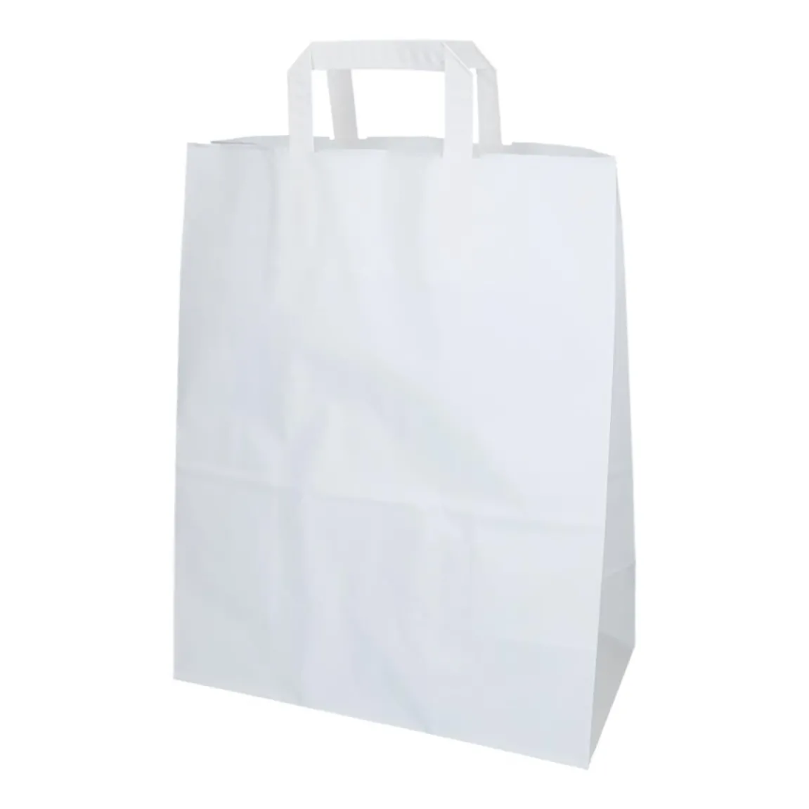 Papperskasse Platta Handtag Vit 320x170x400mm 26L