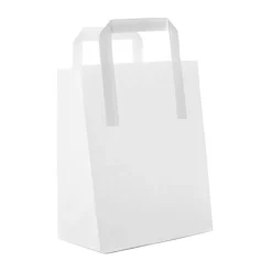 Papperskasse Platta Handtag Vit 180x90x220mm 3L