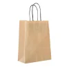 Papperskasse Tvinn Handtag Brun Ribb 180x80x220mm 3L
