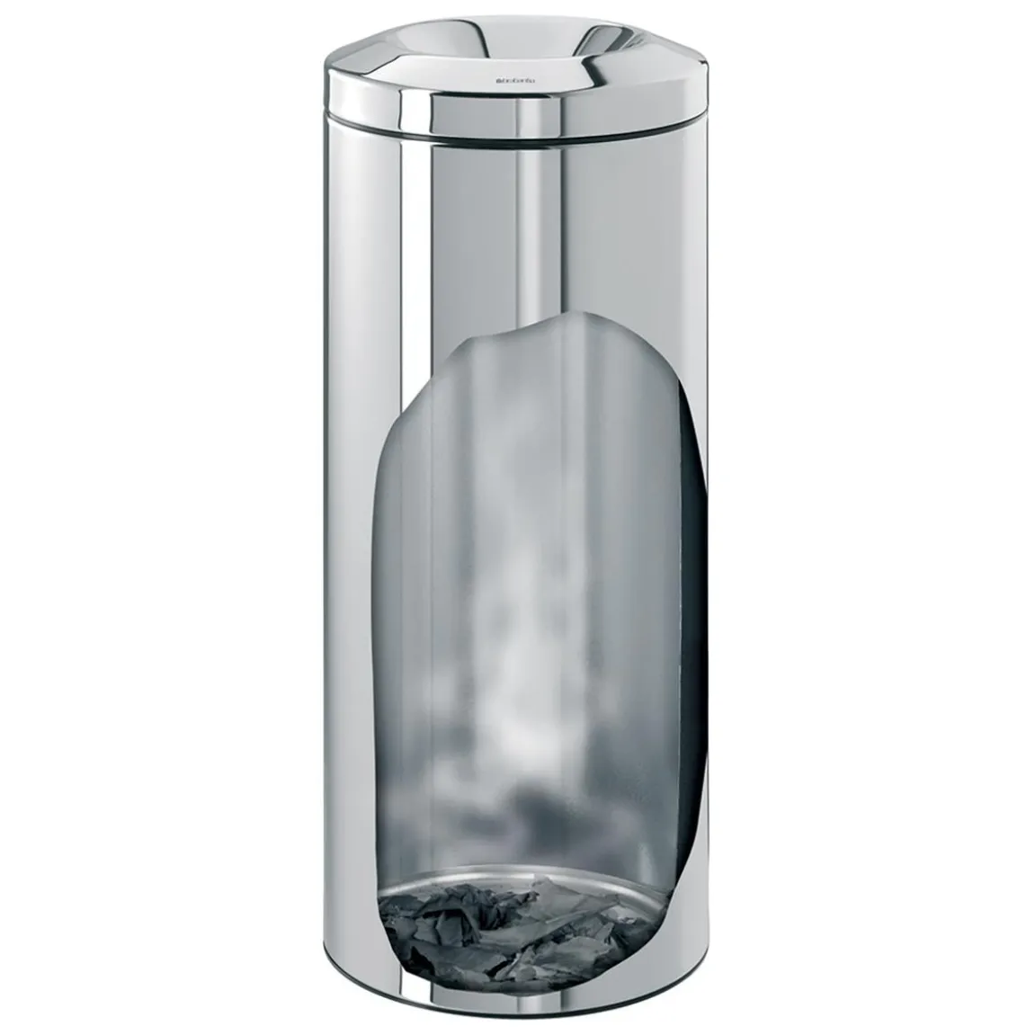 Papperskorg Brabantia Flameguard brilliant stål 30L