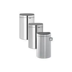 Papperskorg Brabantia Touch Bin brilliant stål 40L