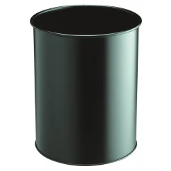 Papperskorg Durable Metall rund svart 15 lit