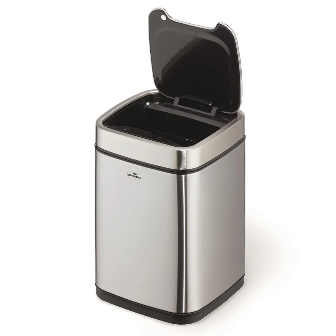 Papperskorg Durable No Touch Sensorstyrd Silver 6L