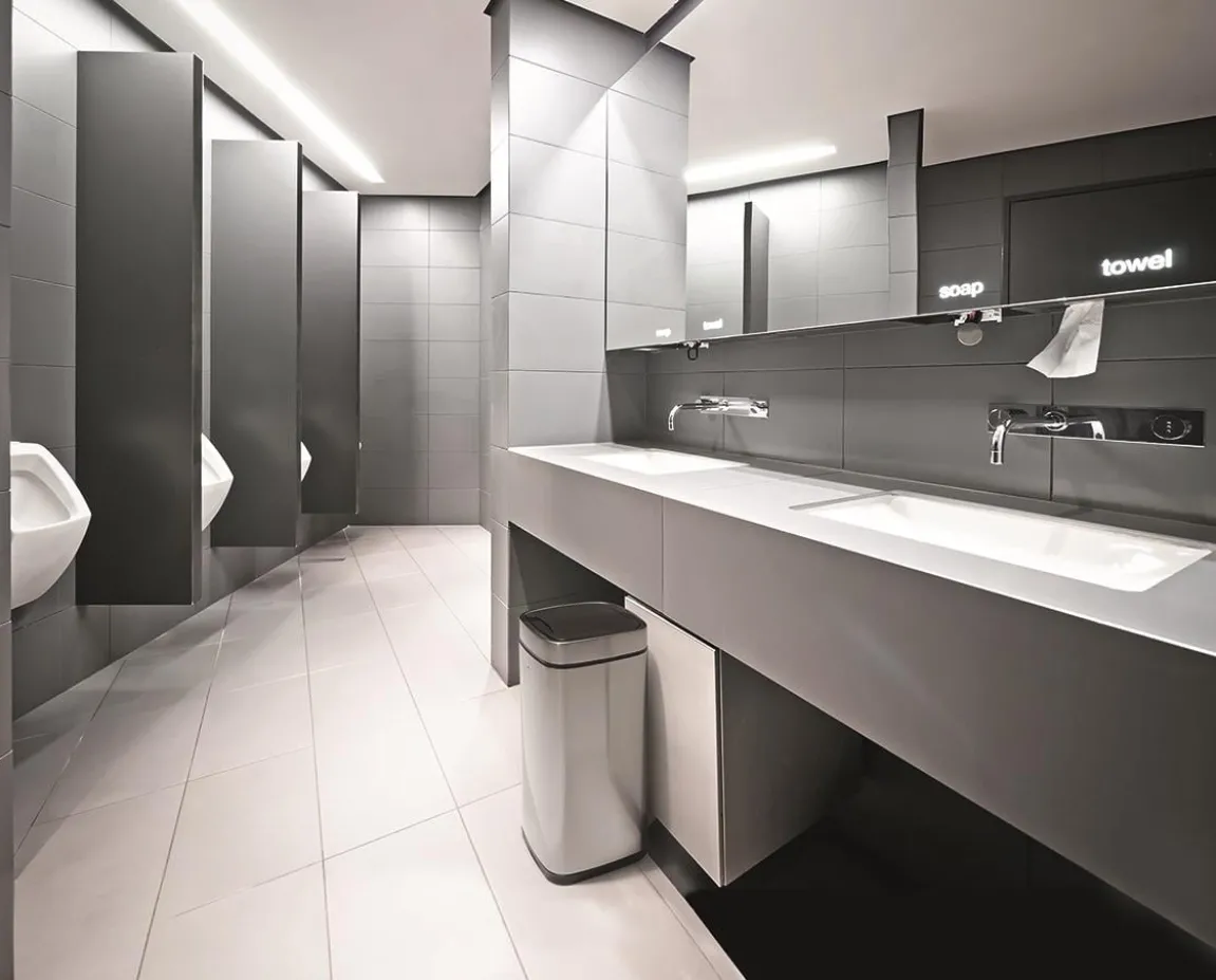 Papperskorg Durable No Touch Sensorstyrd Silver 21L
