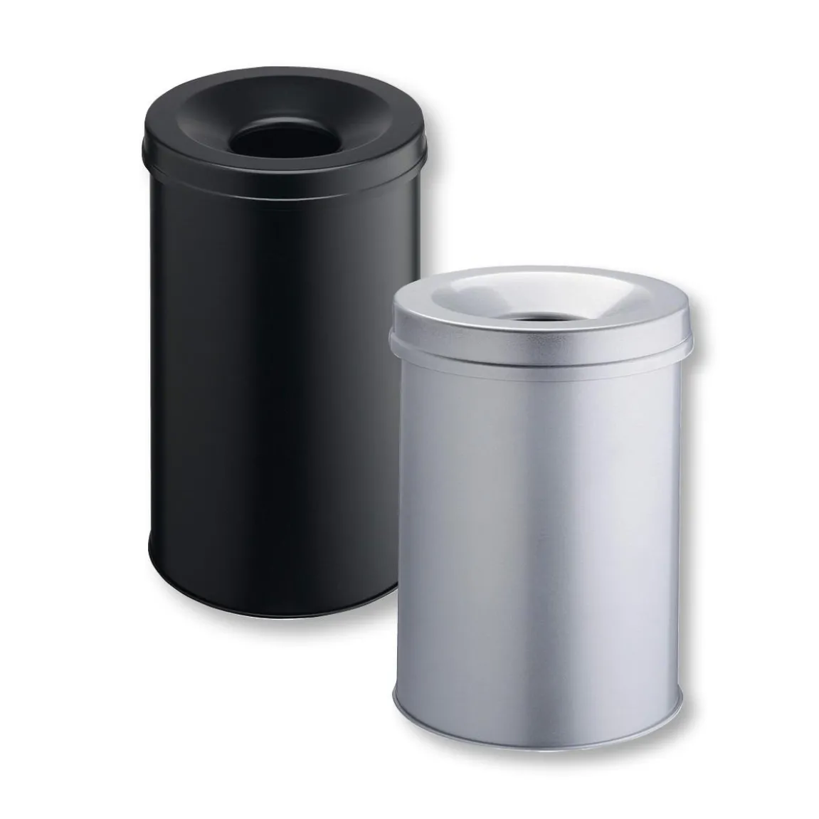 Papperskorg Durable Safe Svart 30L