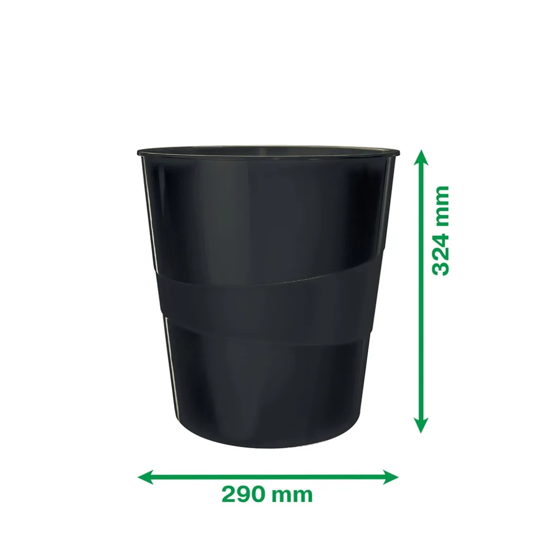 Papperskorg Leitz Recycle svart