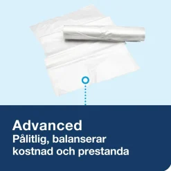 Papperskorg Tork B1 Golv/Vägg Vit 50L