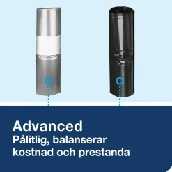 Papperskorg Tork B3 inkl lock golv/vägg vit 5l