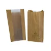 Papperspåse m fönster 3 kg Limp Brun 180x85x445 mm
