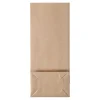 Papperspåse SOS Med Fönster Brun Ribbad 80x50x190mm