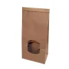 Papperspåse SOS Med Fönster Brun 115/72x260mm