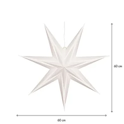 Pappersstjärna Star Trading Holly Vit 60cm